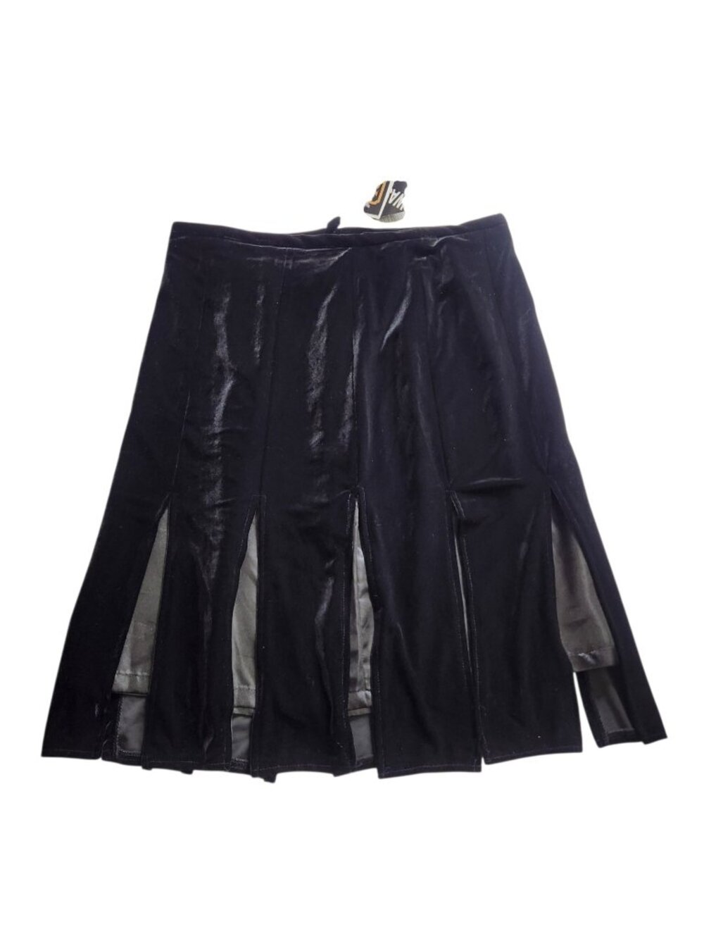 R&K Evening Vintage Velvet Midi Skirt Sz XL Witchy Vamp 90s Y2K Holiday Goth